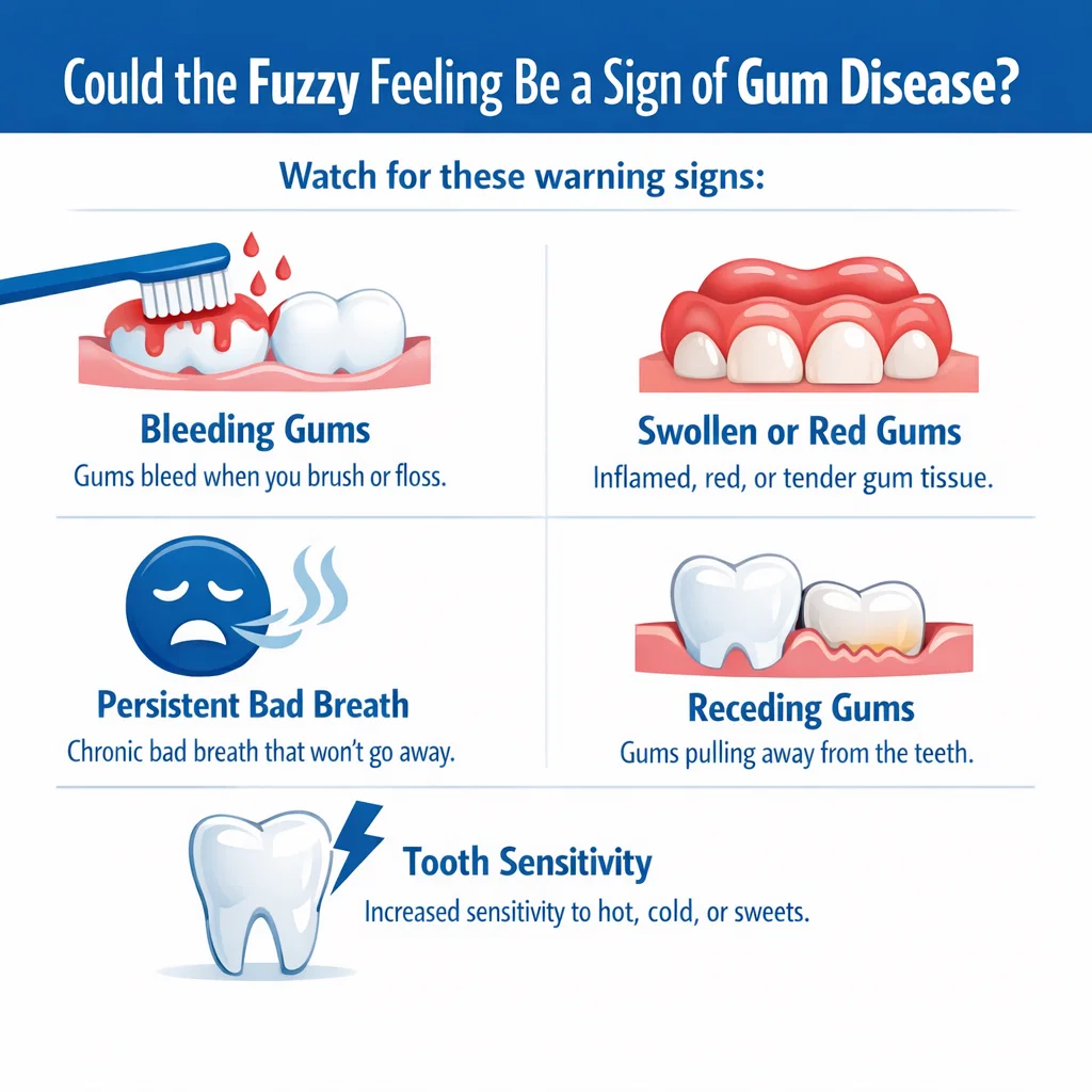 Could the Fuzzy Feeling Be a Sign of Gum Disease