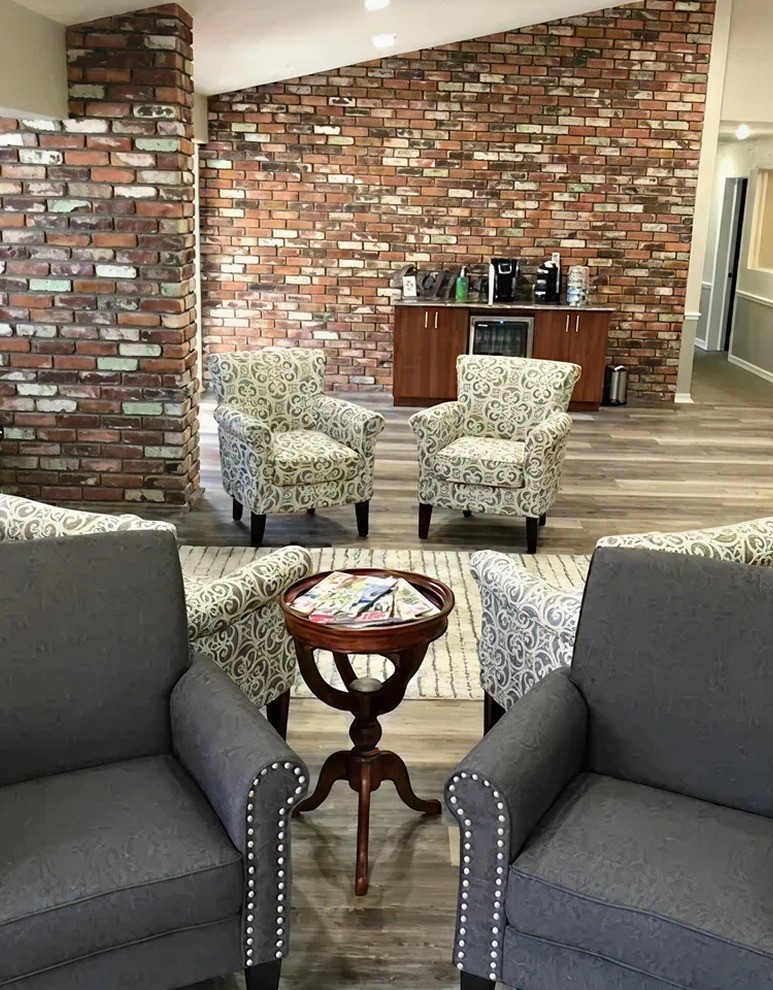 Comfortable patient waiting room at The Dentist Place of Clearwater