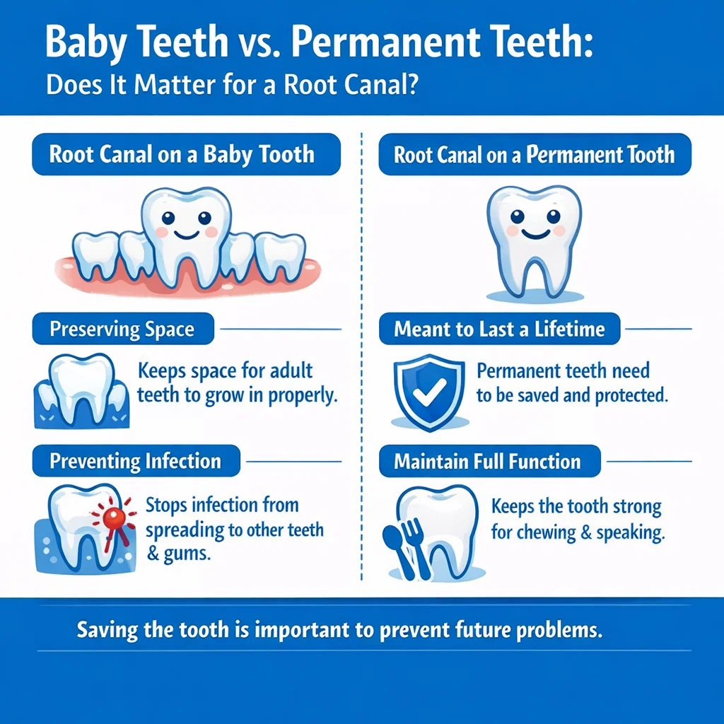 root canal on baby teeth