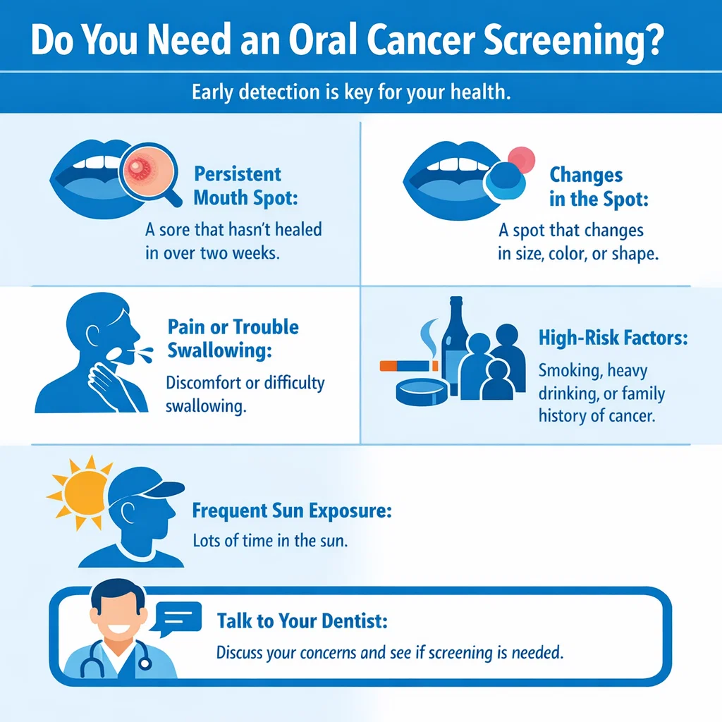 when oral cancer screening is recommended