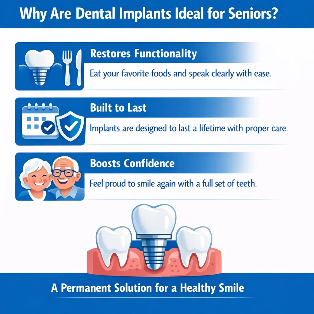 why dental implants are ideal for seniors