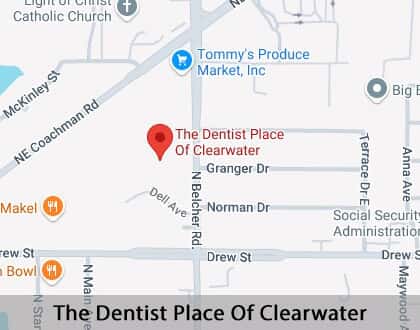 Map image for Cosmetic Dentist in Clearwater, FL